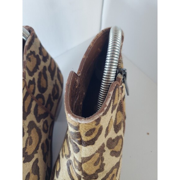 Sam Edelman Petty Cheatah Print Cow Hide Womens Booties Sz 6.5 *Read City Chic - Picture 13 of 14